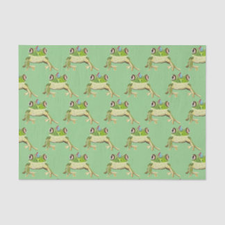 Mousseline Papier de tissus de grenouille