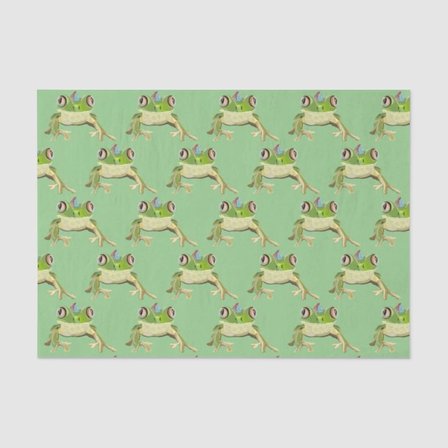 Mousseline Papier de tissus de grenouille (Recto)