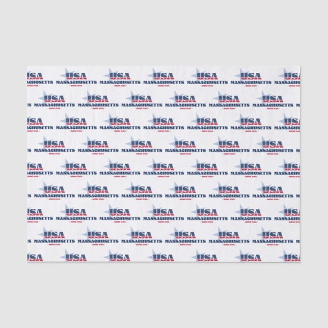 Mousseline Papier de tissus de la State Pride du Massachusett (Recto)