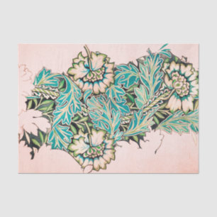 Mousseline Papier de tissus FLORAUX William Morris PINK