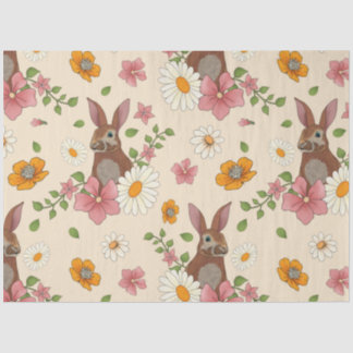 Mousseline Papier de tissus Hare de mars