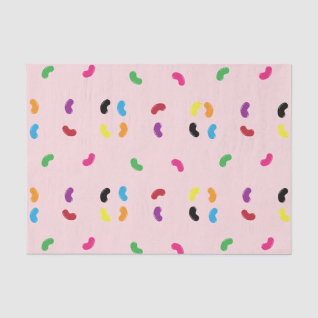Mousseline Papier de tissus Jelly Bean (Recto)