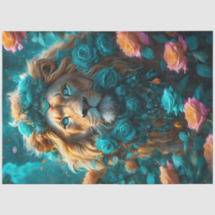 Mousseline Papier de tissus Lion King rose