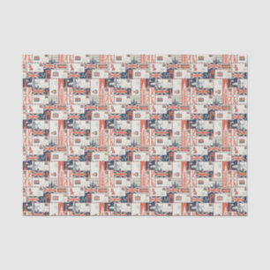 Mousseline Papier de tissus London Post