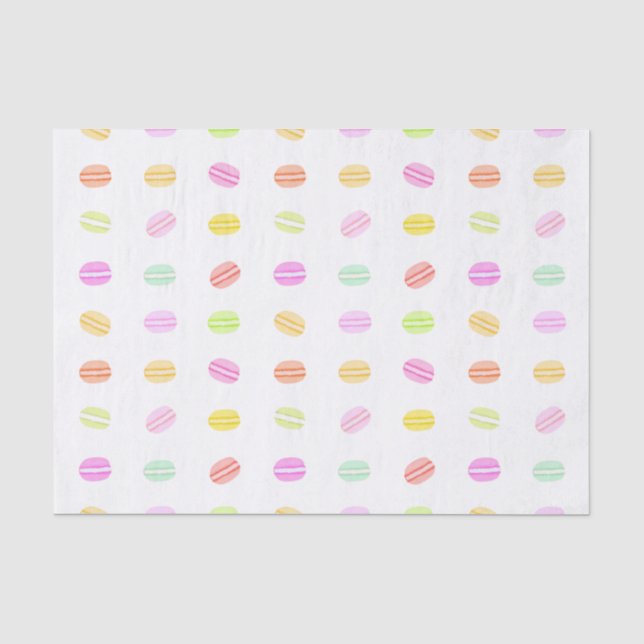 Mousseline Papier de tissus Macaron (Recto)