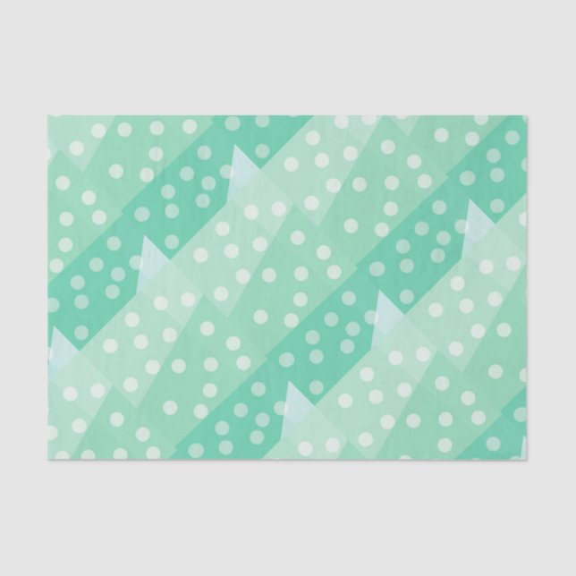 Mousseline Papier de tissus Motif incliné points et points (Recto)