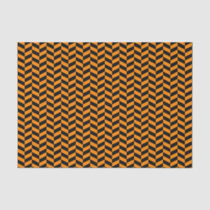 Mousseline Papier de tissus noir et orange en squelette
