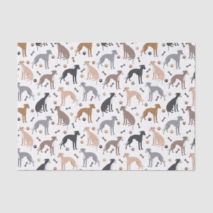 Mousseline Papier de tissus pour chiens et os de chien gris i