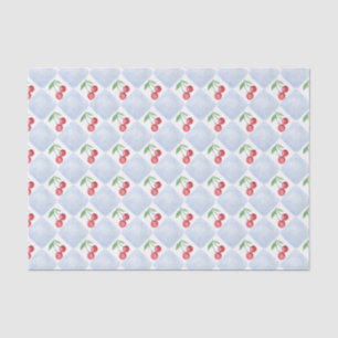 Mousseline Papier de tissus pour les cerises d'aquarelle du m