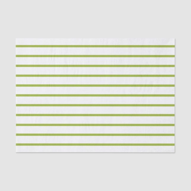 Mousseline Papier de tissus rayé vert vif (Recto)