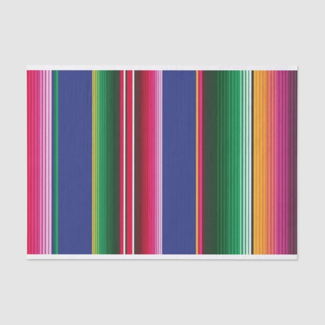 Mousseline Papier de tissus Serape Fibre (Recto)