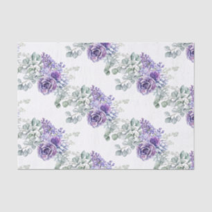 Mousseline Papier de tissus succulent de lavande