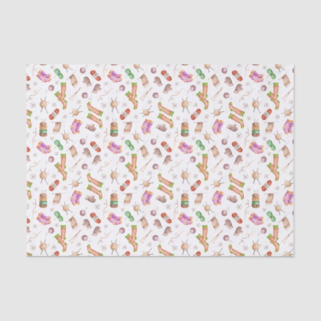 Mousseline Papier de tissus tricot (Recto)