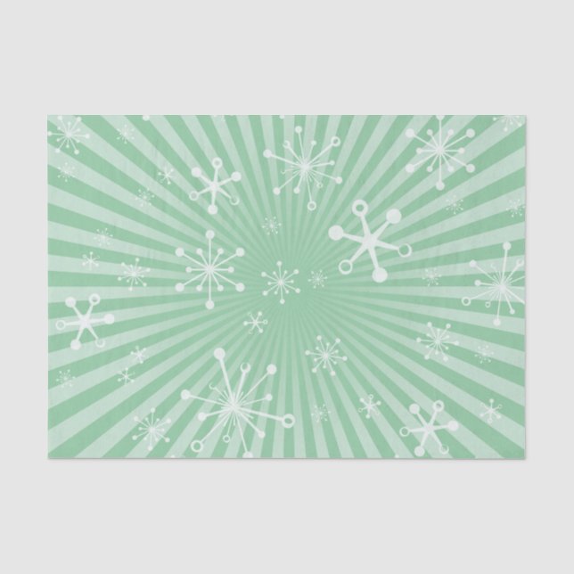 Mousseline Papier de tissus vert clair moderne pour les flocs (Recto)