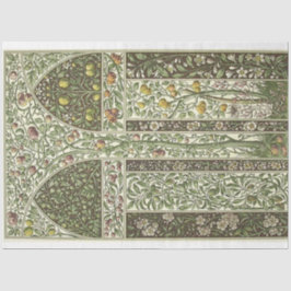 Mousseline Papier déco citron Art Nouveau