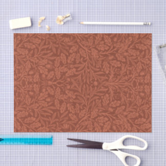 Mousseline Papier découpage aux glands et feuilles de chêne d
