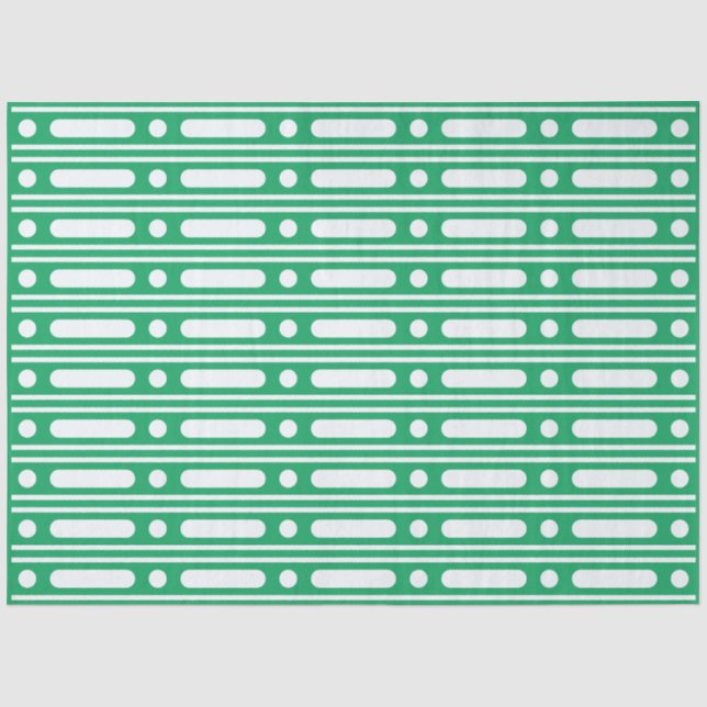 Mousseline Papier Découpage Bordure de Points Vert Clair (Recto)