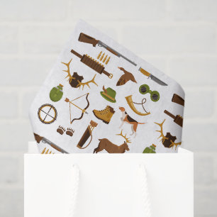 Mousseline Papier decoupage chasseur, chasse en plein air