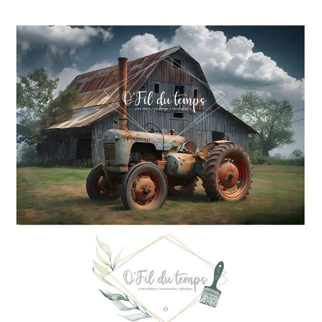 Mousseline Papier Découpage de l'agriculture vintage (Créateur téléchargé)