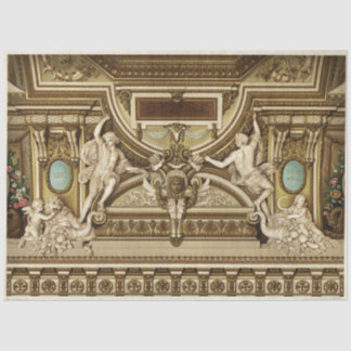 Mousseline Papier Découpage de Statue Romaine Architecturale