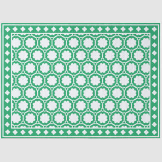 Mousseline Papier Découpage Incrustation d'Os Moderne Vert Cl