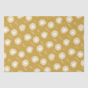 Mousseline papier d'emballage de fleur de tête de tournesol