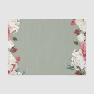 Mousseline papier d'emballage du tissu assez floral 10lb
