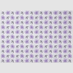 Mousseline Papier d'emballage floral abstrait