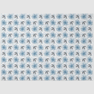Mousseline Papier d'emballage floral abstrait en papier de so