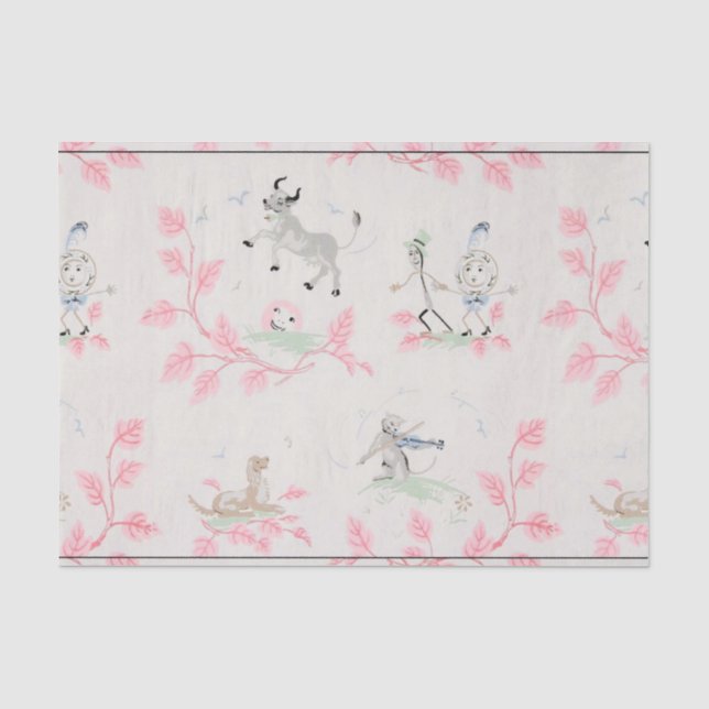 Mousseline Papier d'emballage pour Baby shower (Recto)