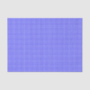 Mousseline Papier d'enrobage bleu-En vichy-brillant