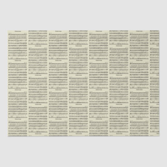 Mousseline Papier d'enveloppement Christ Arose (Recto)