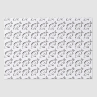 Mousseline Papier d'enveloppement de poisson noir brun en noi