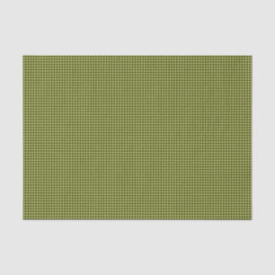 Mousseline PAPIER EN ÉPAISSEMENT En vichy-TISSU vert olive