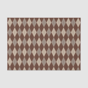 Mousseline Papier en tissu beige et Brown pour Jacquard Motif