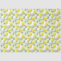 Papier en tissu citronné citron