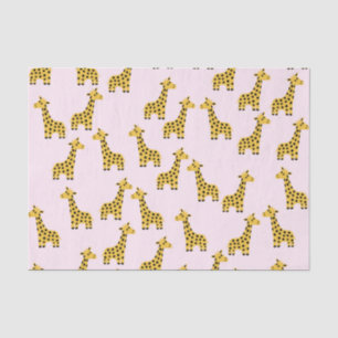 Mousseline Papier en tissu de la Girafe Cute