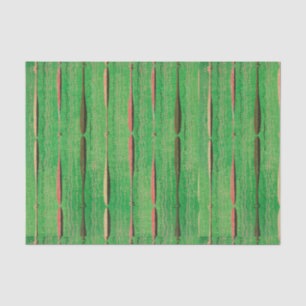 MOUSSELINE PAPIER EN TISSU VERT MOTIF EN BOIS JAPONAIS