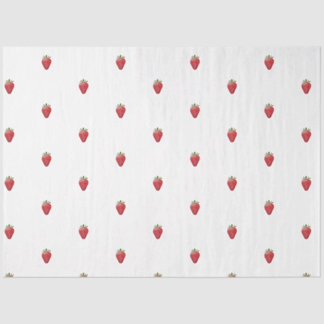 Mousseline Papier fraise Tissu mini  (Recto)