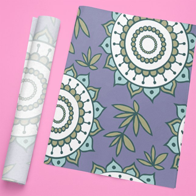 Mousseline Papier Mandala de couleur exotique (Créateur téléchargé)