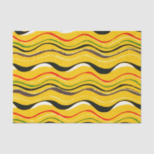 MOUSSELINE PAPIER MOTIF JAPONAIS EN TISSU JAUNE
