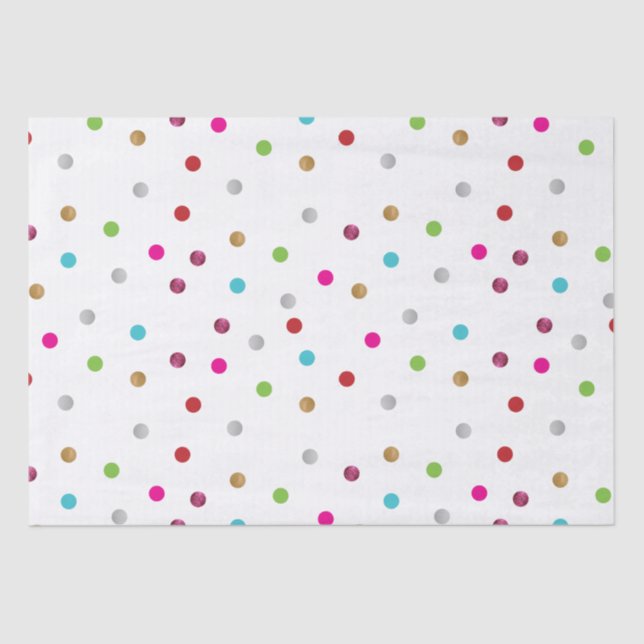 Mousseline Papier mouchoir à pois (Recto)