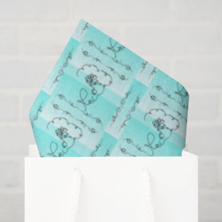 Mousseline Papier mouchoir Aqua Flowing Beauty