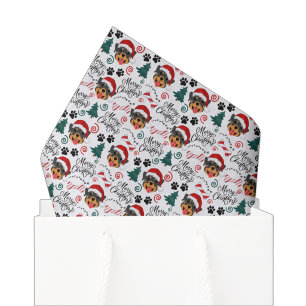 Mousseline Papier mouchoir de Noël Rottweiler