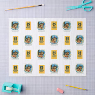 Mousseline Papier mouchoir logo Big Jerry et Rick Herrin Book