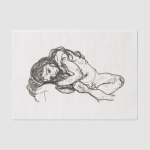 MOUSSELINE PAPIER MOUSSELINE: EGON SCHIELE : FILLE : 1918