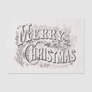 MOUSSELINE PAPIER MOUSSELINE:  MERRY CHRISTMAS ILLUSTRATION