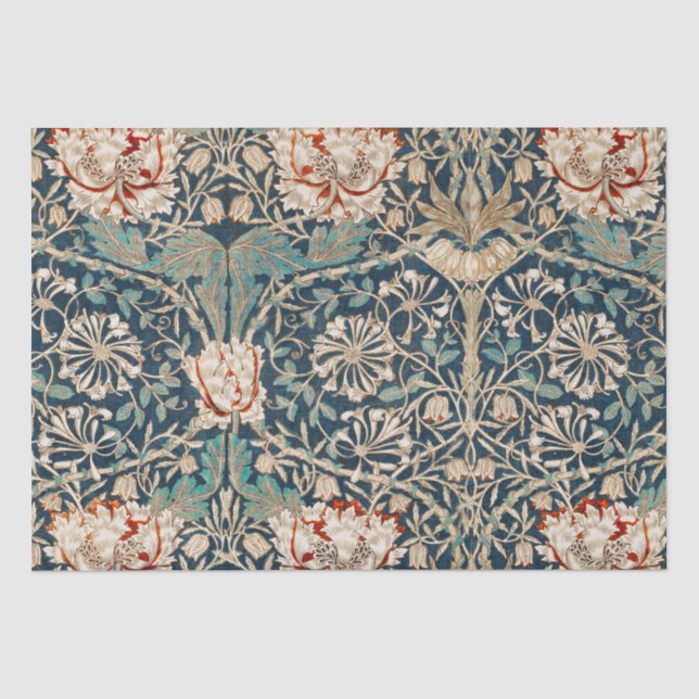 MOUSSELINE PAPIER MOUSSELINE: WILLIAM MORRIS : HONEYSUCKLE (Recto)