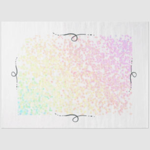 Mousseline Papier mousseux arc-en-ciel