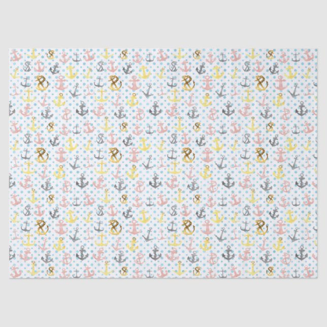 Mousseline Papier papier Ancre (Recto)